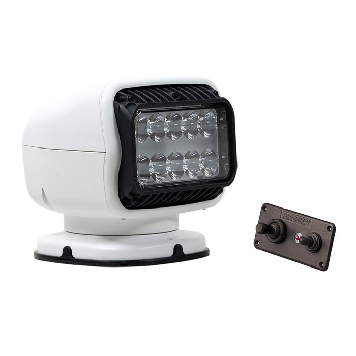 Golight GT Series LED Hybrid Light Permanent Mount wHardwired Dash Mount Remote 12V White 20208GT