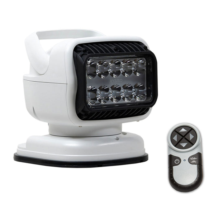 Golight GT Series LED Hybrid Portable Light wPermanent Shoe Mount Handheld Wireless Remote 12V White 79008GT