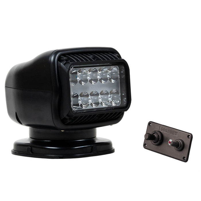 Golight GT Series LED Hybrid Light Permanent Mount wHandheld Wireless Remote 12V Black 20518GT
