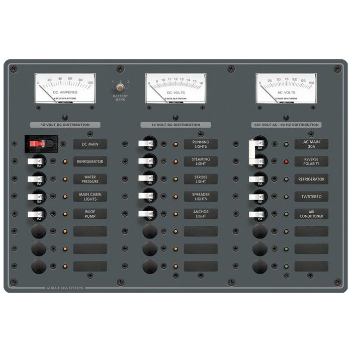 Blue Sea 8184 AC Main + 6 Positions-DC Main +15 Positions