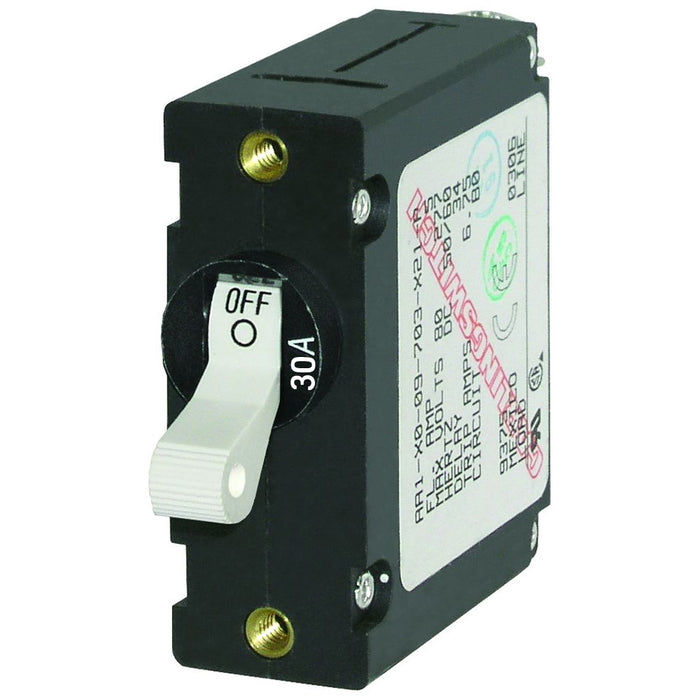 Blue Sea 7222 AC-DC Single Pole Magnetic World Circuit Breaker - 30AMP