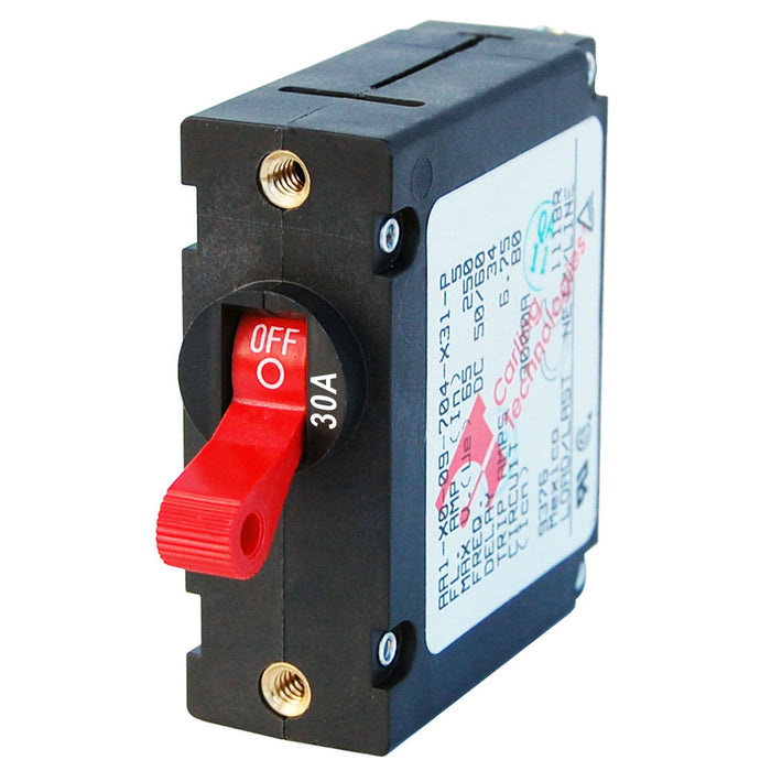 Blue Sea 7221 AC - DC Single Pole Magnetic World Circuit Breaker - 30 Amp