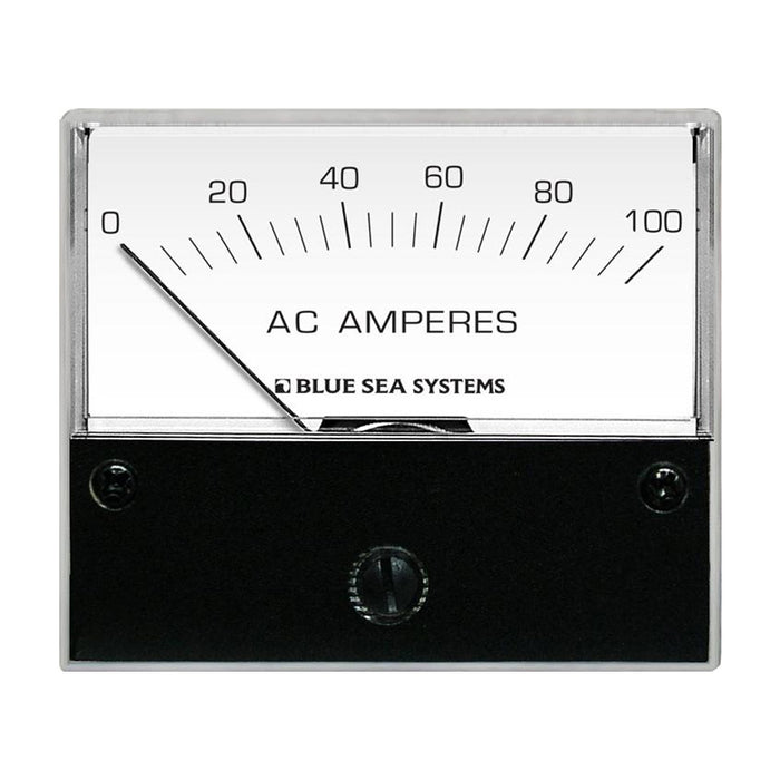 Blue Sea 8258 AC Analog Ammeter - 2-3-4" Face, 0-100 Amperes AC