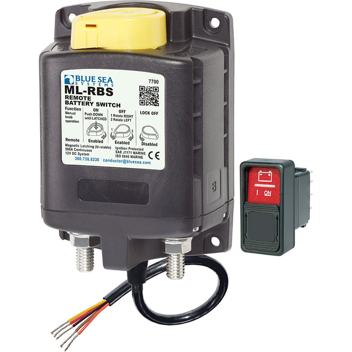 Blue Sea 7700 ML-Series Remote Battery Switch w-Manual Control 12VDC