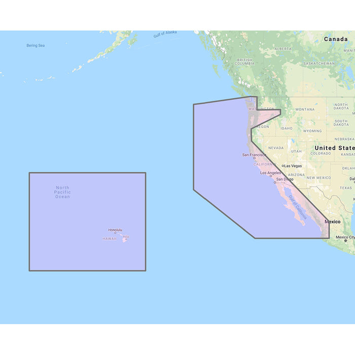 Furuno U.S. West Coast, Hawaii & Baja Mexico - Vector Chart, Standard Resolution Satellite Photos f-Baja Mexico - Unlock Code