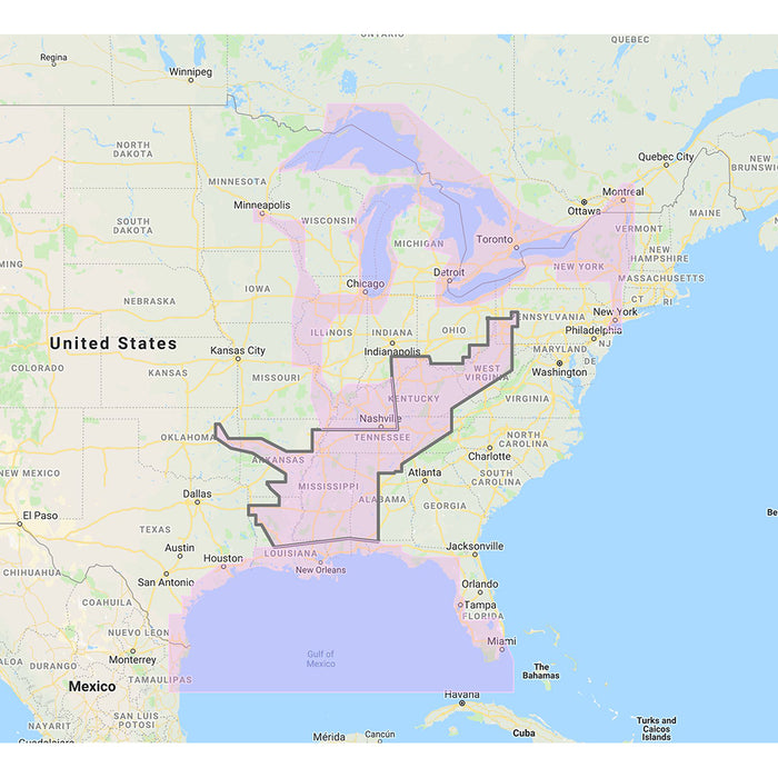 Furuno Gulf of Mexico, Great Lakes & Rivers - Vector Chart & Standard Resolution Satellite Photos f-Part of the Great Lakes - Unlock Code