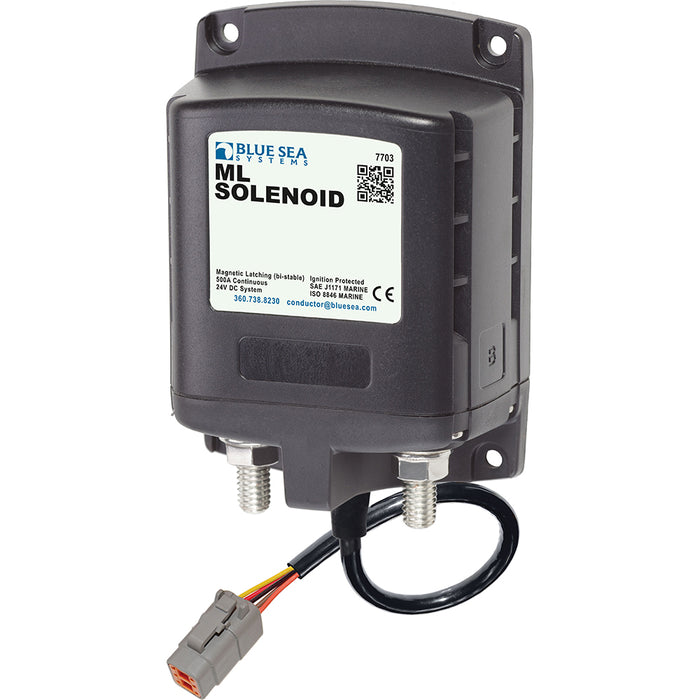Blue Sea 7703100 ML Solenoid 24V 500A w-Deutsch Connector