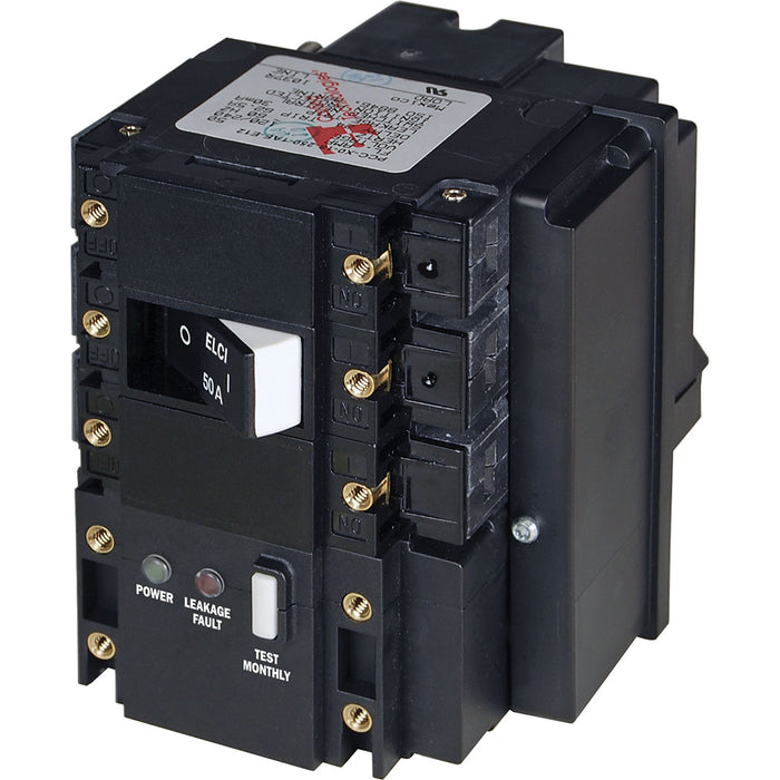 Blue Sea C-Series ELCI Main Circuit Breaker - 120-240V AC 50A
