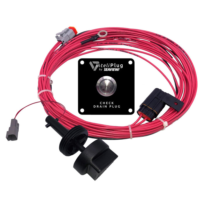 Seaview Inteliplug ProXT Captive Drain Plug, Garboard Assembly, Sensor & Deutsch Plug Pigtail w-Plug-and-Play Harness