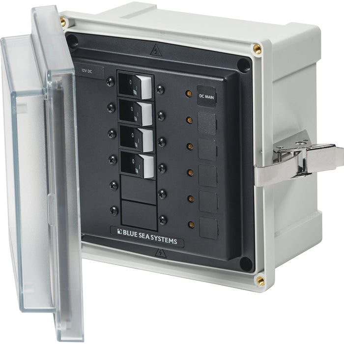 Blue Sea 3133 - SMS Panel Enclosure w-Main & 3 Branch (12-24V) - 12-24V DC