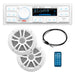 Boss Audio MCK500WB6 Kit wMR500UAB 2 MR6W Speakers MRANT10 Antenna  White Remote Refurbished CRMCK500WB6