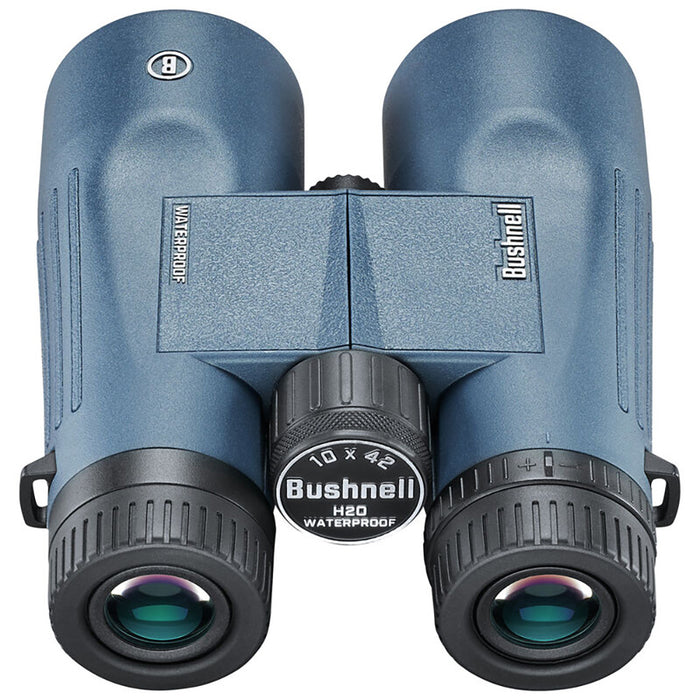 Bushnell 10x42mm H2O Binocular  Dark Blue Roof WPFP Twist Up Eyecups 150142R
