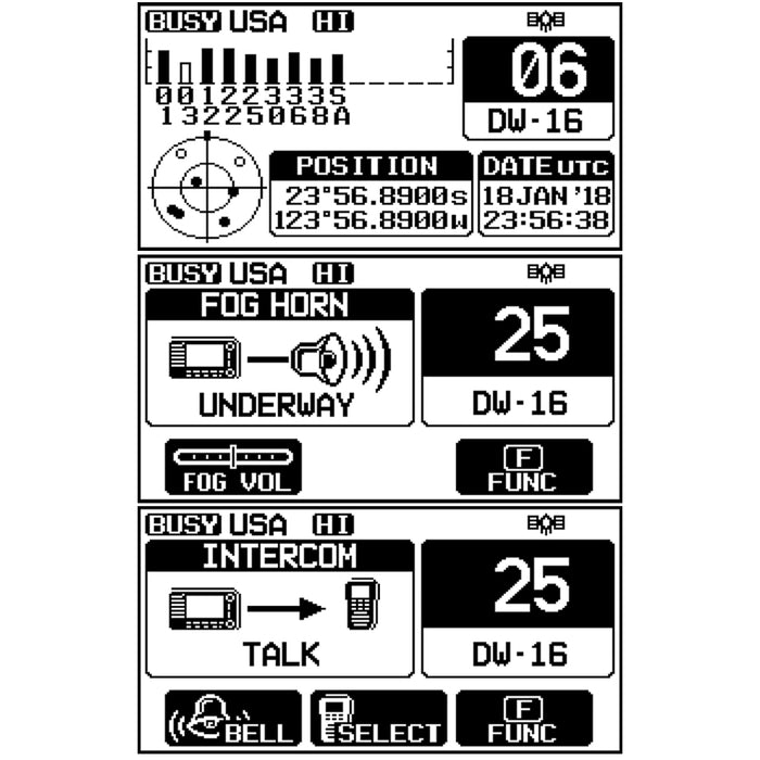 Standard Horizon GX2400B Matrix Black VHF w-AIS, Integrated GPS, NMEA 2000 30W Hailer, & Speaker Mic